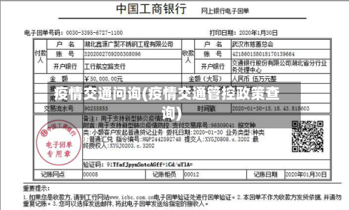 疫情交通问询(疫情交通管控政策查询)