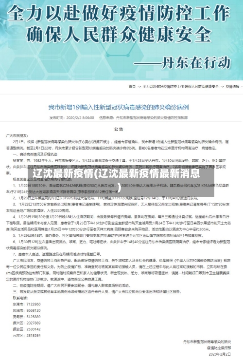 辽沈最新疫情(辽沈最新疫情最新消息)-第3张图片